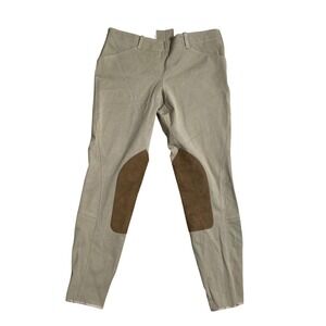 NWT R.J. Classics Sterling Breeches Equestrian Knee Patch Beige 28R